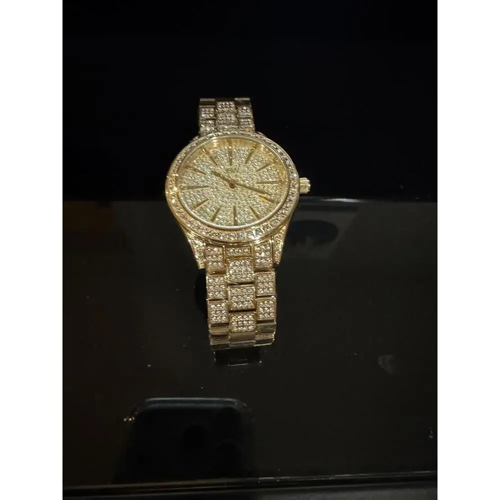 JBW Cristal 34 Women's Gold Tone PVD Diamond/Crystal Watch